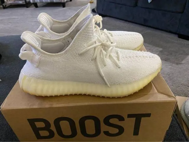 Adidas Yeezy 350 Boost "Triple White" -Size 10.5