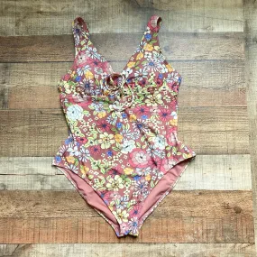 Adore Me Floral Front Tie One Piece- Size 1X (see notes, sold out online)