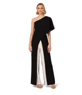 Adrianna Papell Colorblock Overlay Jumpsuit