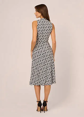 Adrianna Papell Printed Midi Dress | Kaleidoscope