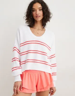 Aerie Beyond Cropped Sweater-