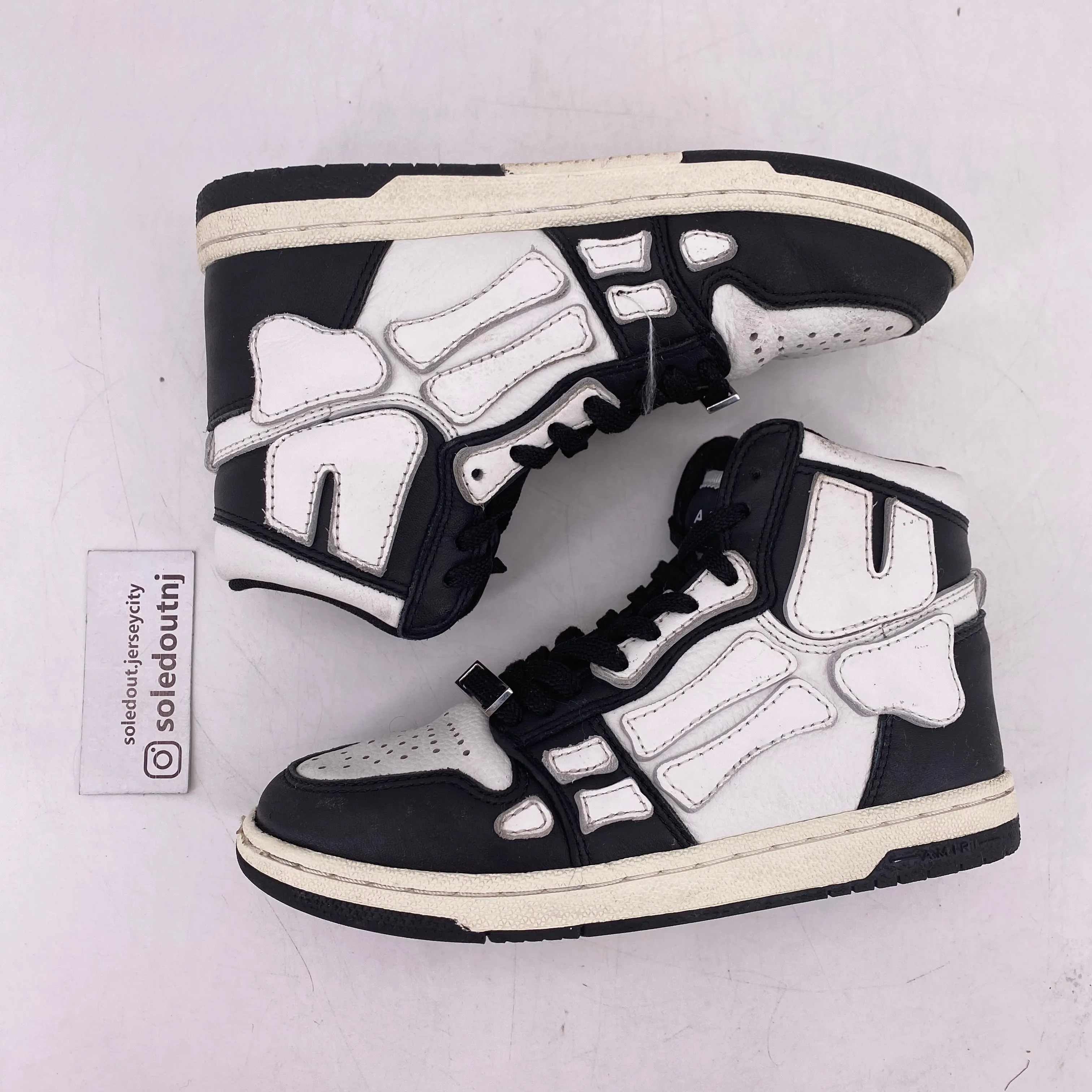 Amiri (GS) High Top Skeleton Black  Used Size