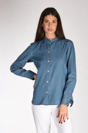 Aspesi Camicia Coreana Blu Jeans Donna