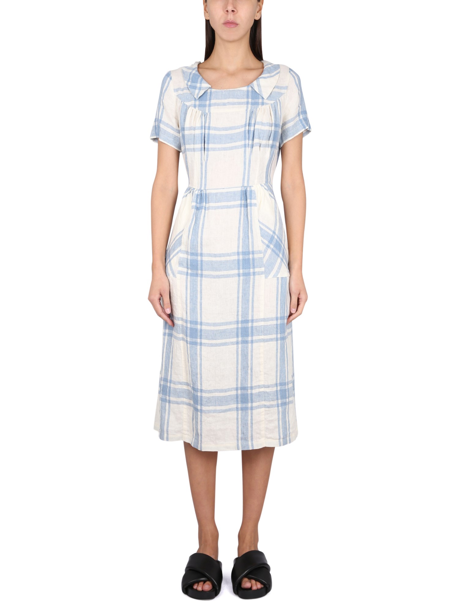 ASPESI    COTTON POPLIN MIDI DRESS