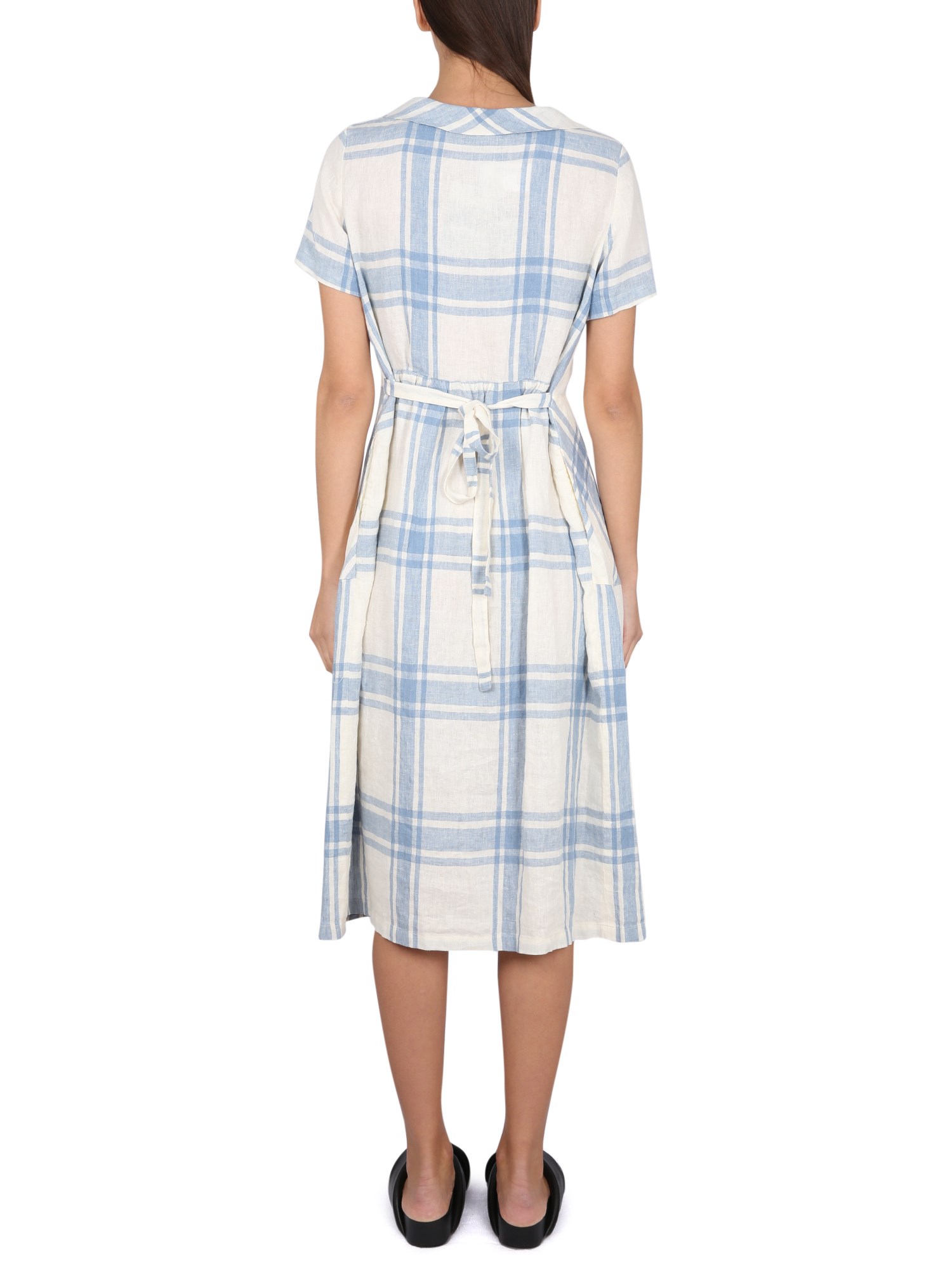 ASPESI    COTTON POPLIN MIDI DRESS