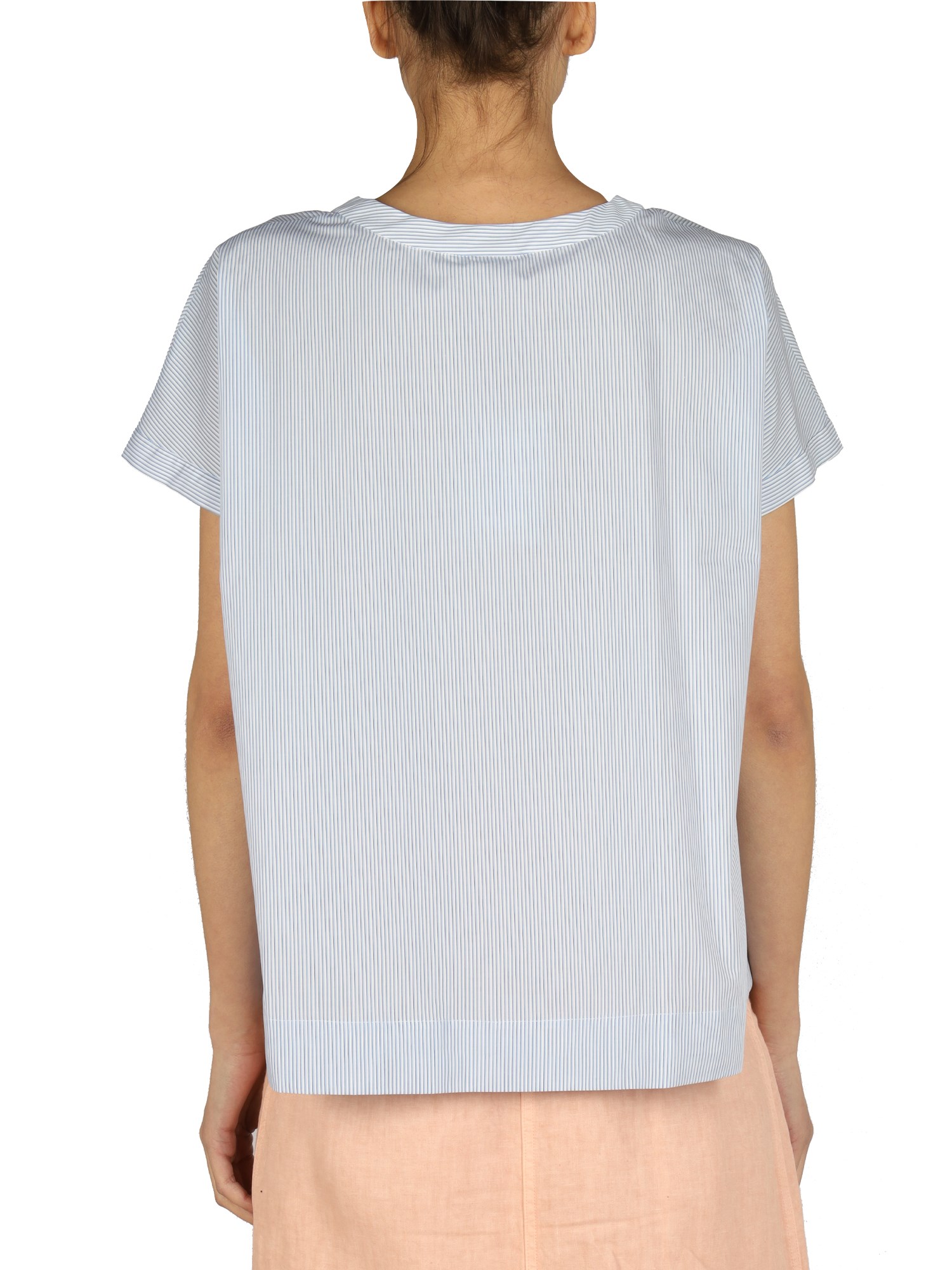 ASPESI    COTTON V-NECK TOP