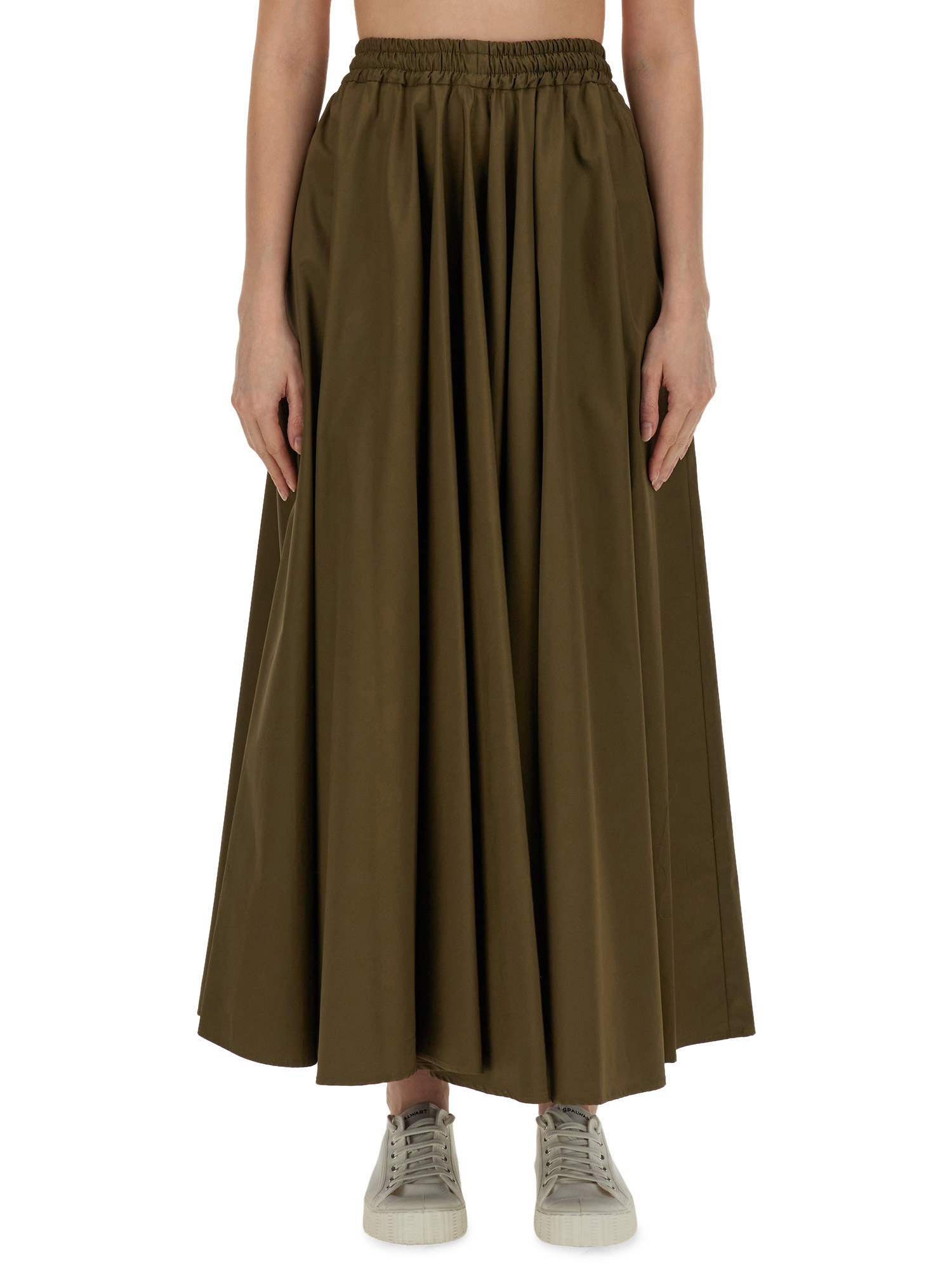 ASPESI    LONG FULL SKIRT IN COTTON POPLIN