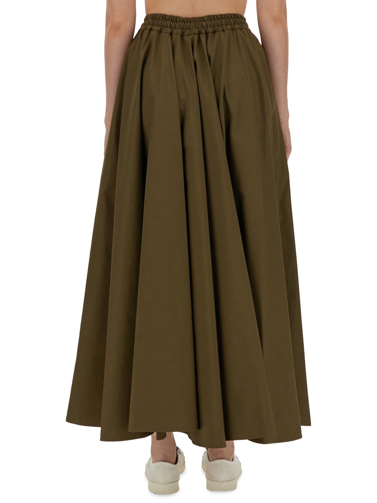 ASPESI    LONG FULL SKIRT IN COTTON POPLIN