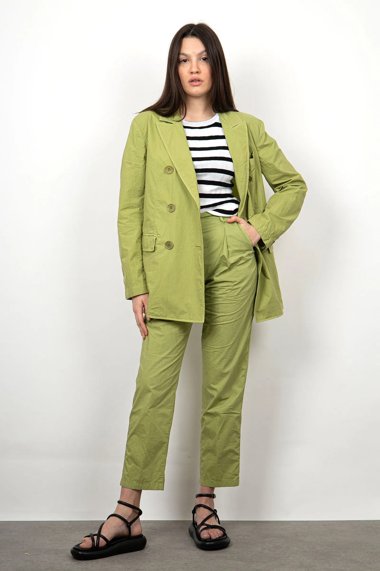 Aspesi Pantalone Chino Cotone Verde