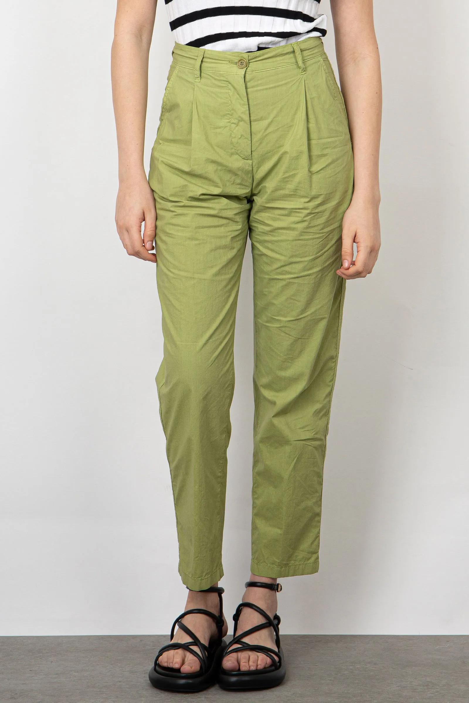 Aspesi Pantalone Chino Cotone Verde