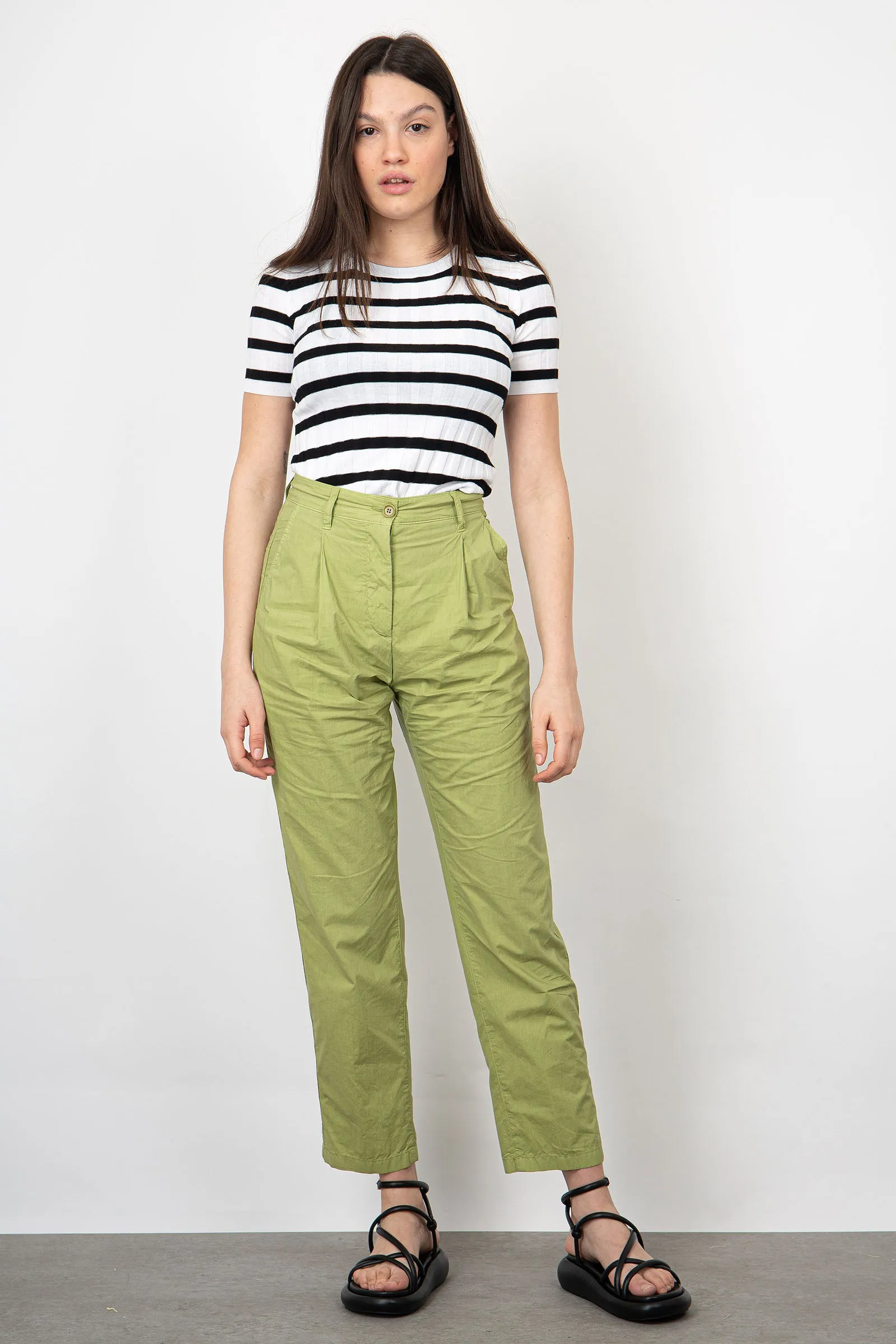 Aspesi Pantalone Chino Cotone Verde