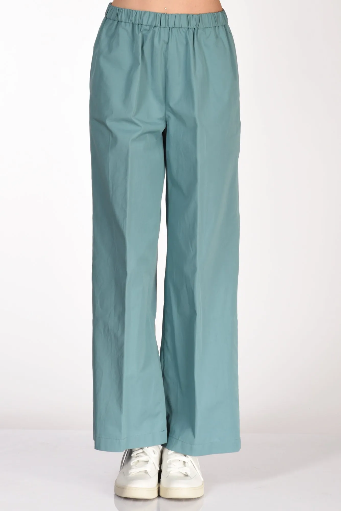 Aspesi Pantalone Elastico Azzurro Donna