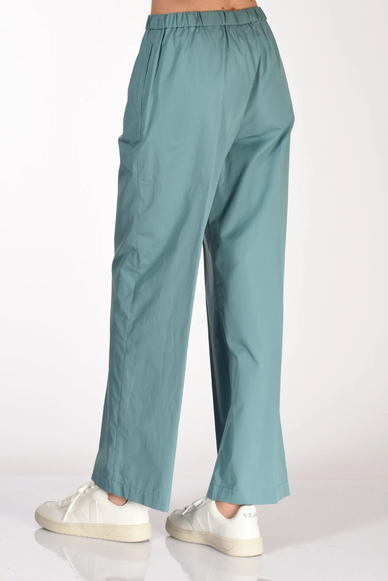 Aspesi Pantalone Elastico Azzurro Donna