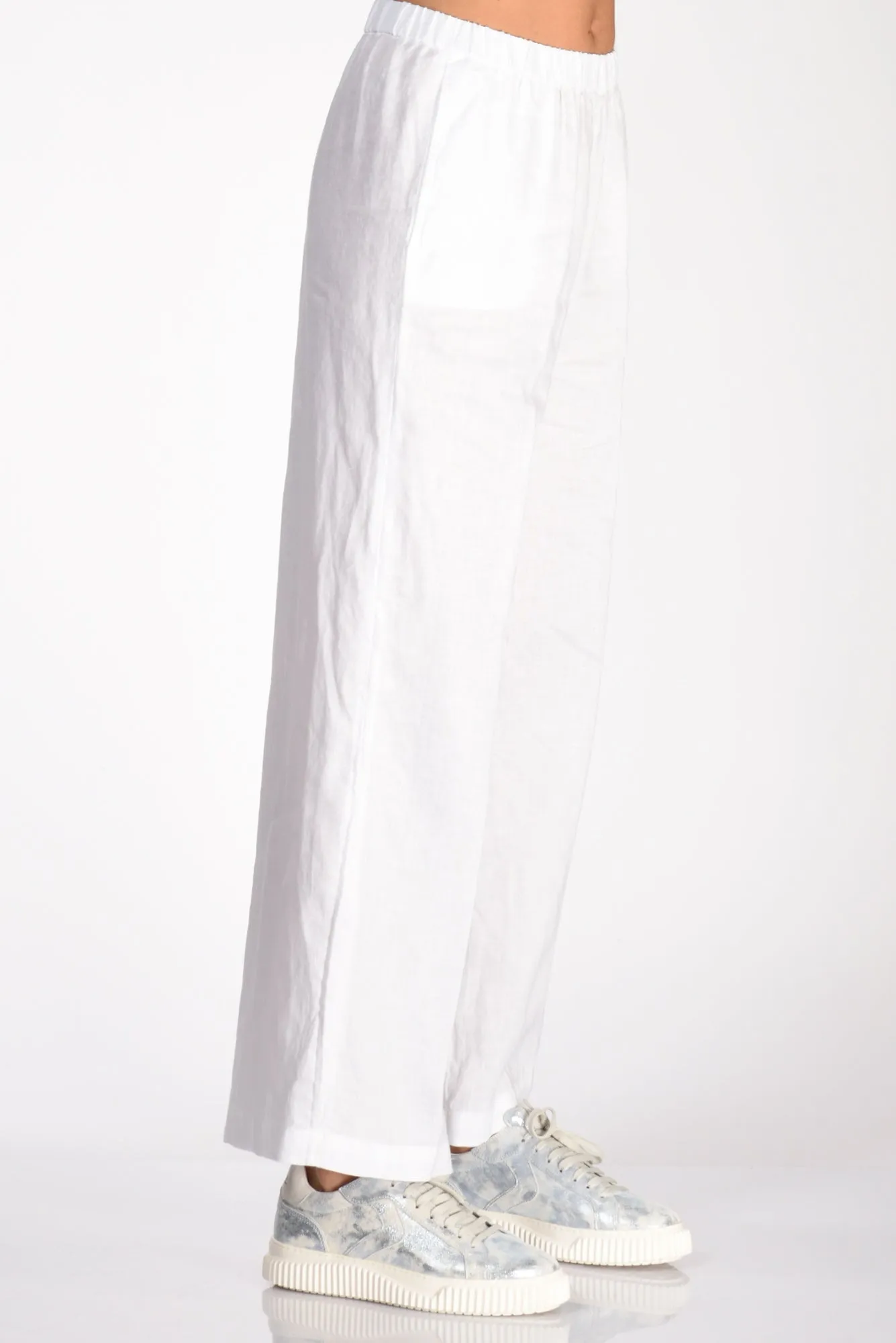 Aspesi Pantalone Elastico Bianco Donna