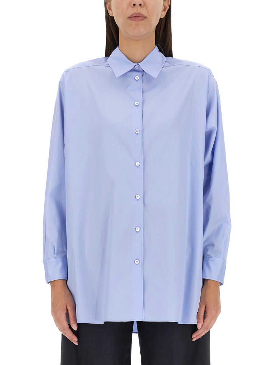 ASPESI    REGULAR FIT COTTON POPLIN SHIRT