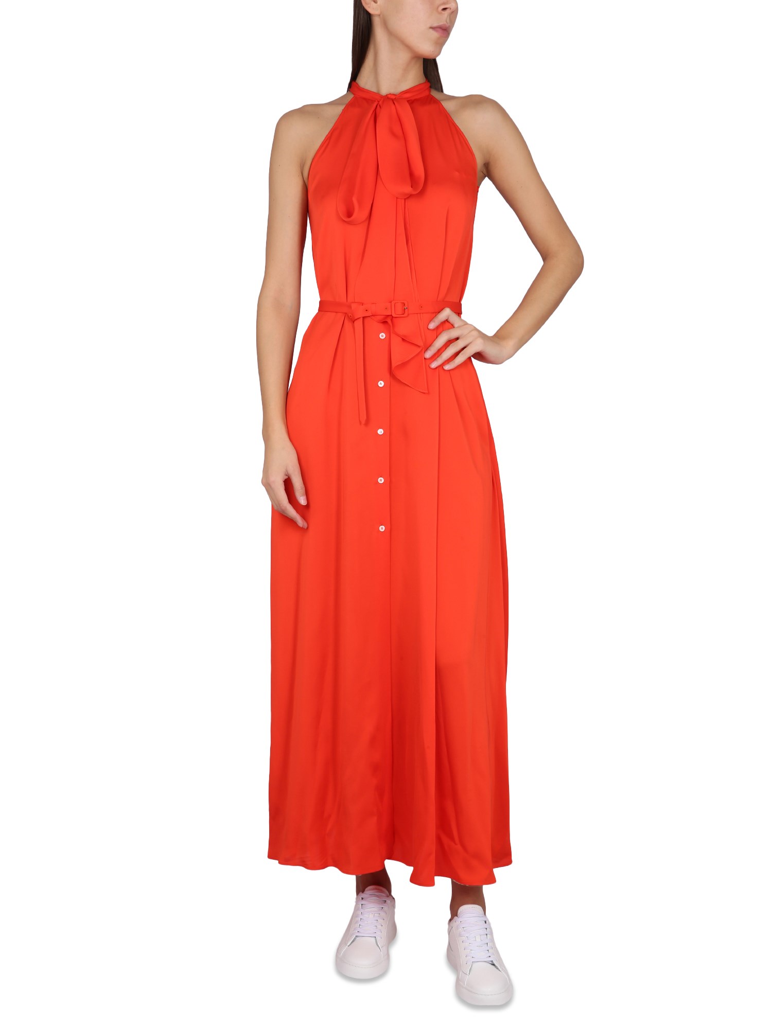 ASPESI    VISCOSE BELTED DRESS