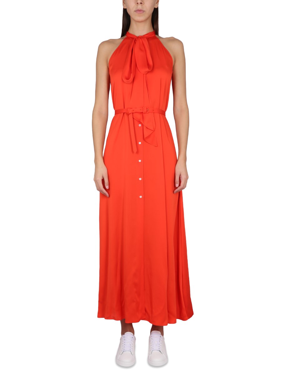 ASPESI    VISCOSE BELTED DRESS