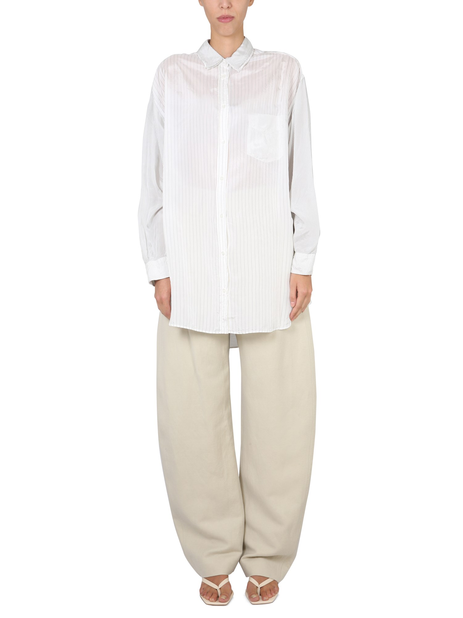 ASPESI    VISCOSE SHIRT WITH STRIPED PATTERN