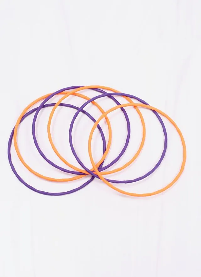 Autry Bangle Set PURPLE ORANGE