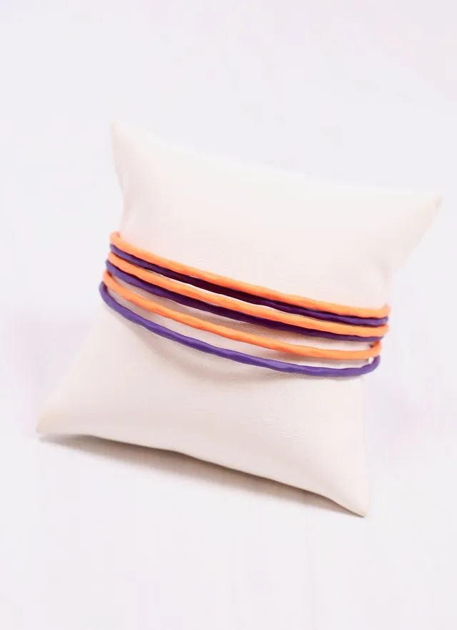 Autry Bangle Set PURPLE ORANGE