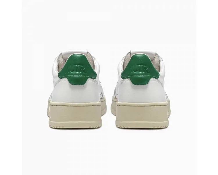 Autry Sneakers donna Medalist Low con talloncino verde