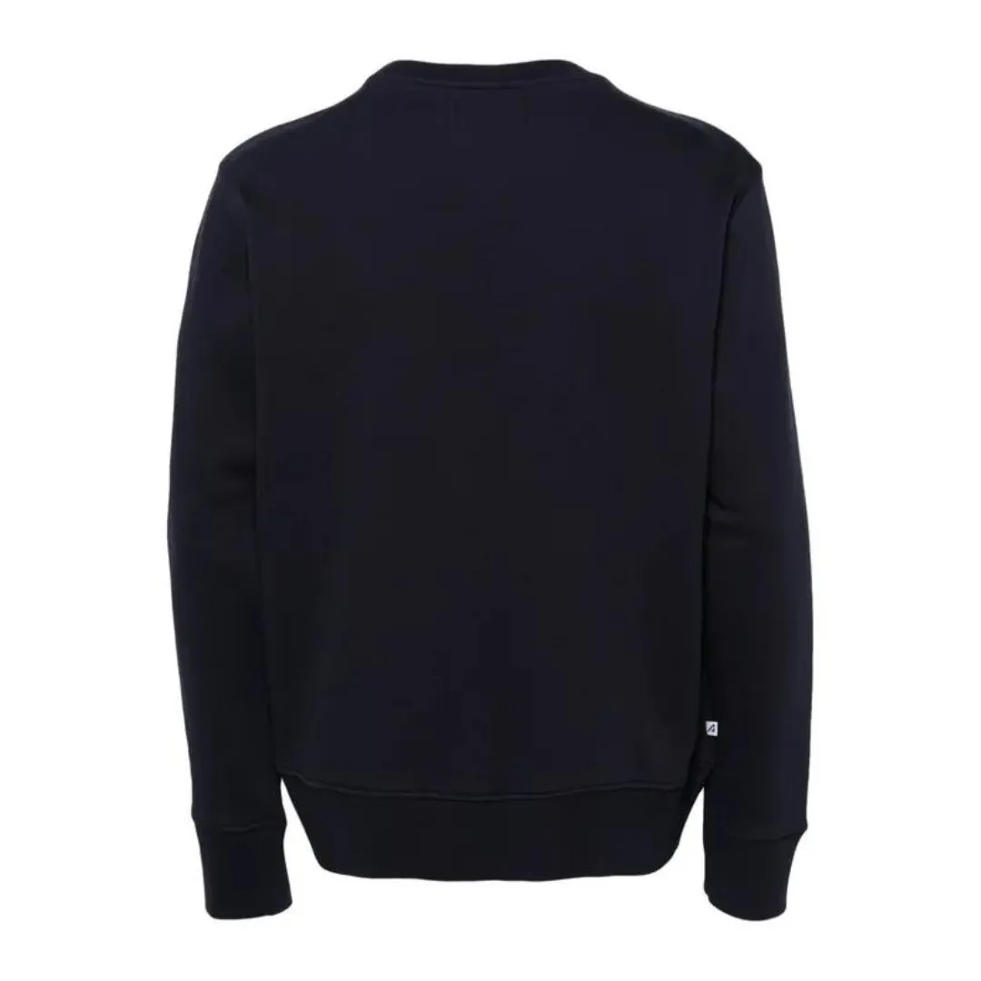 AUTRY  |Street Style Long Sleeves Plain Cotton Logo Sweatshirts