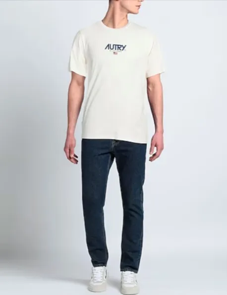 AUTRY  |Street Style U-Neck Short Sleeves Logo T-Shirts