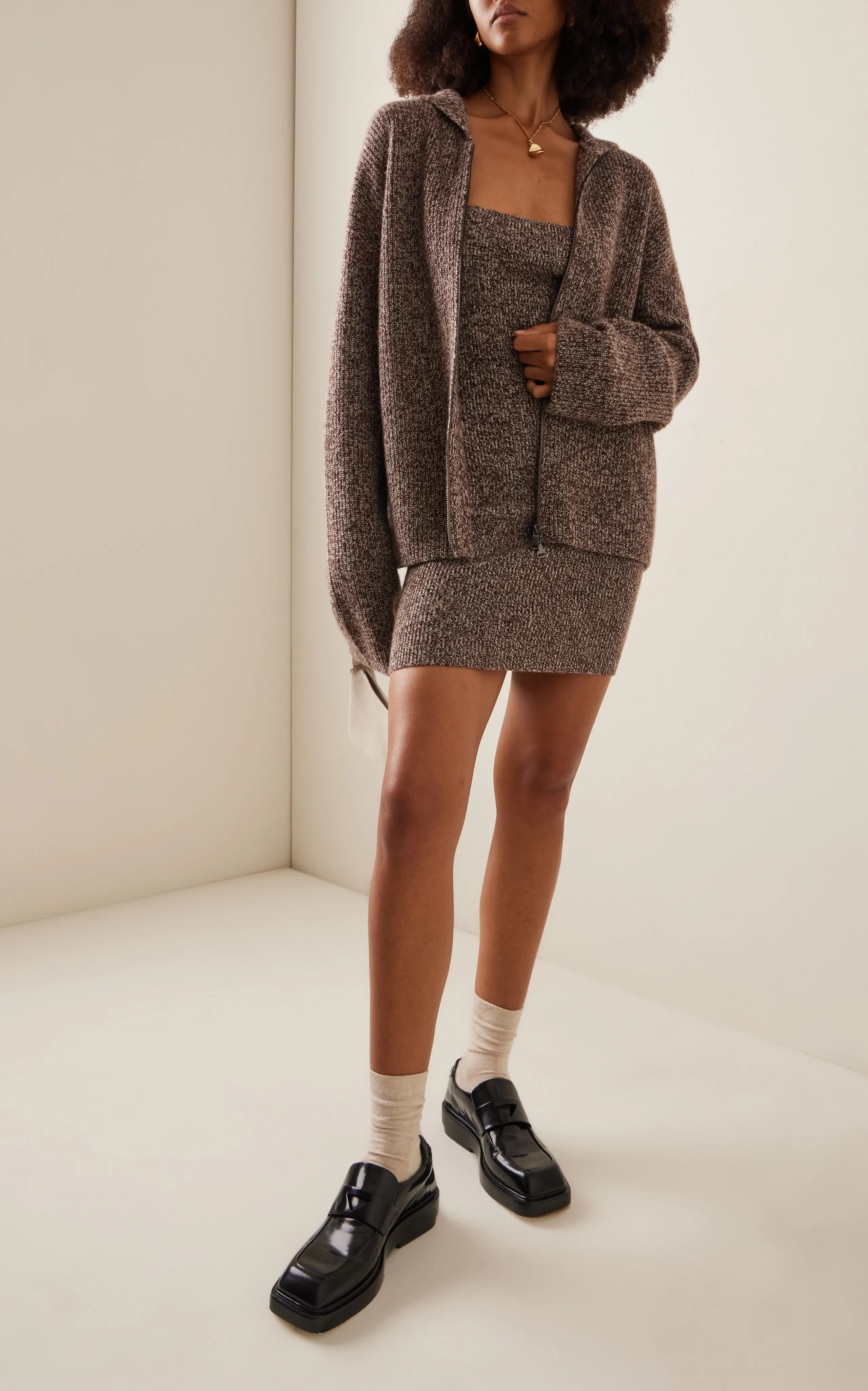 Aya Muse Canis Knit Cashmere Mini Dress