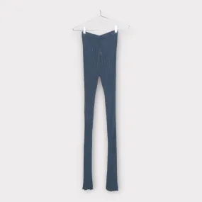 Aya Muse Steel Blue Ribbed Knit Pant