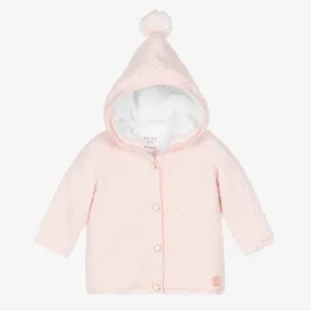 Baby Girls Pink Knitted Pram Coat