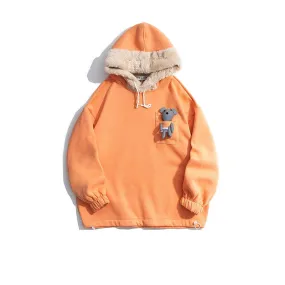 Bear Plush Hooded Sweater