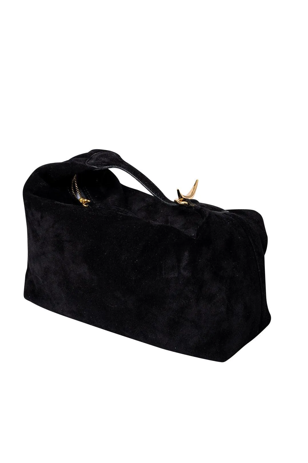 Black Suede Pillow Pouch