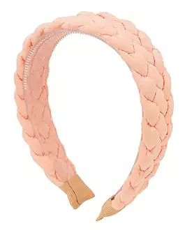 Braided Texture Fabric Headband - Peach