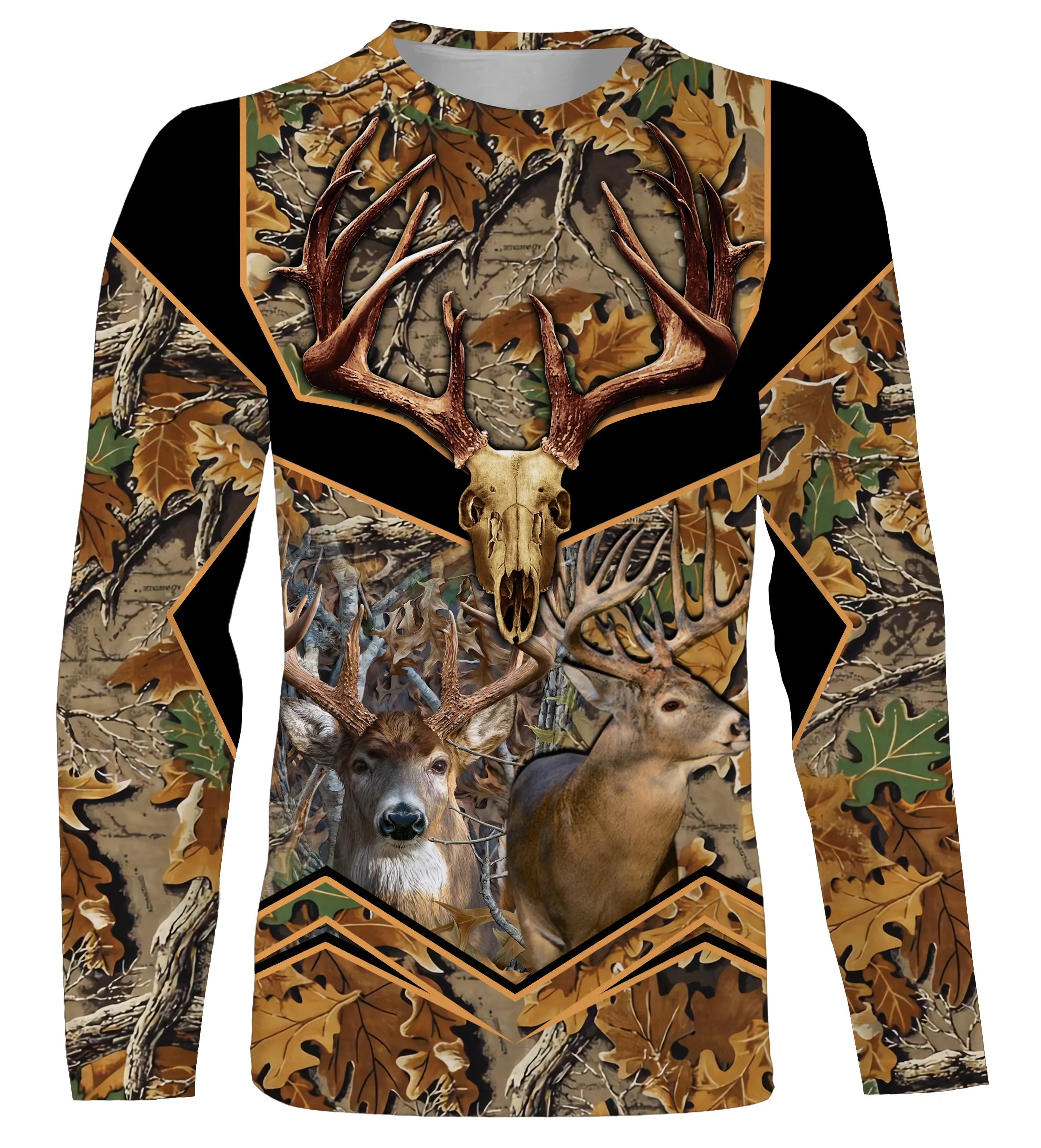 Camouflage Automne Chasse Au Cerf, Idée Cadeau Original Chasseur - CT06092218