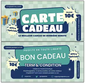 Carte-cadeau CHIPTSHIRTS