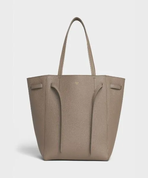 Celine Small Cabas Phantom In Soft Grained Calfskin Taupe