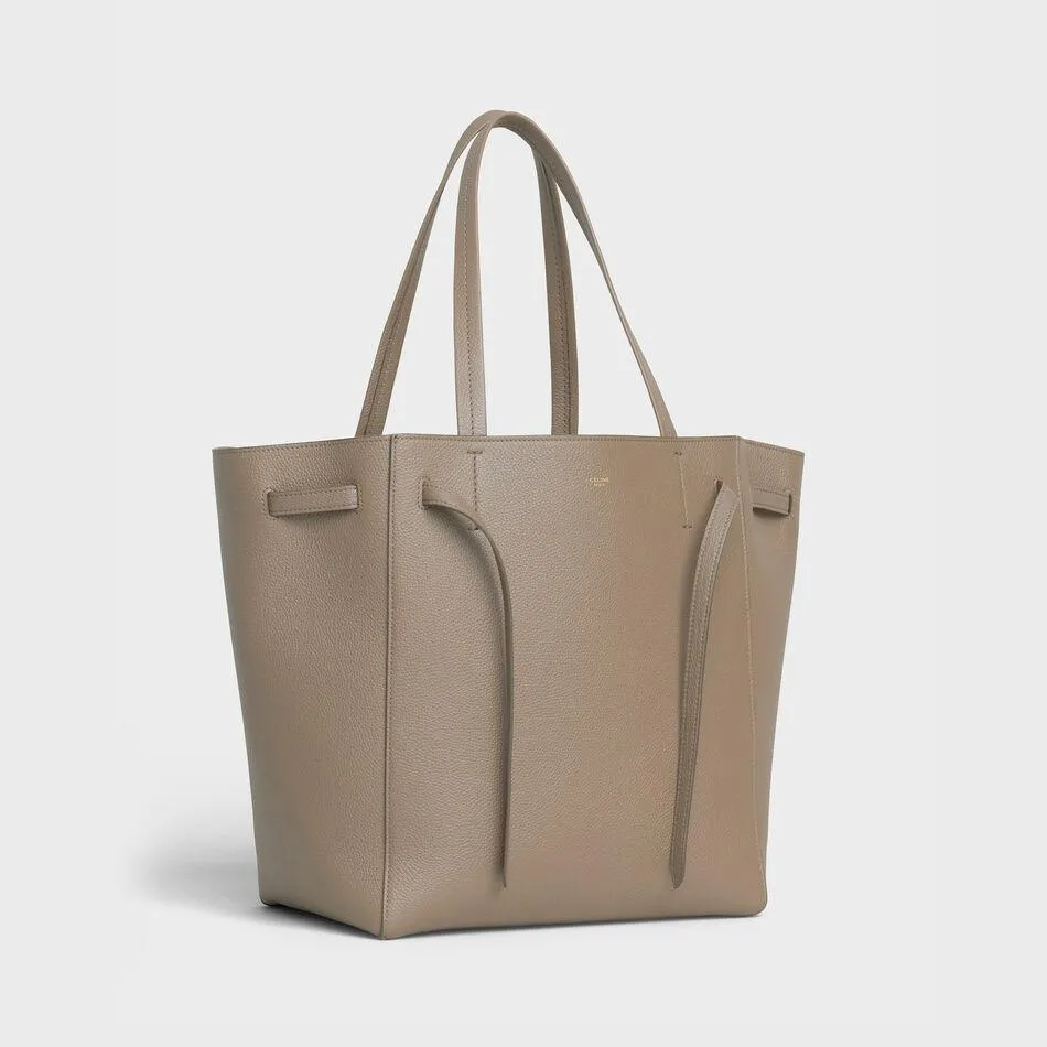 Celine Small Cabas Phantom In Soft Grained Calfskin Taupe