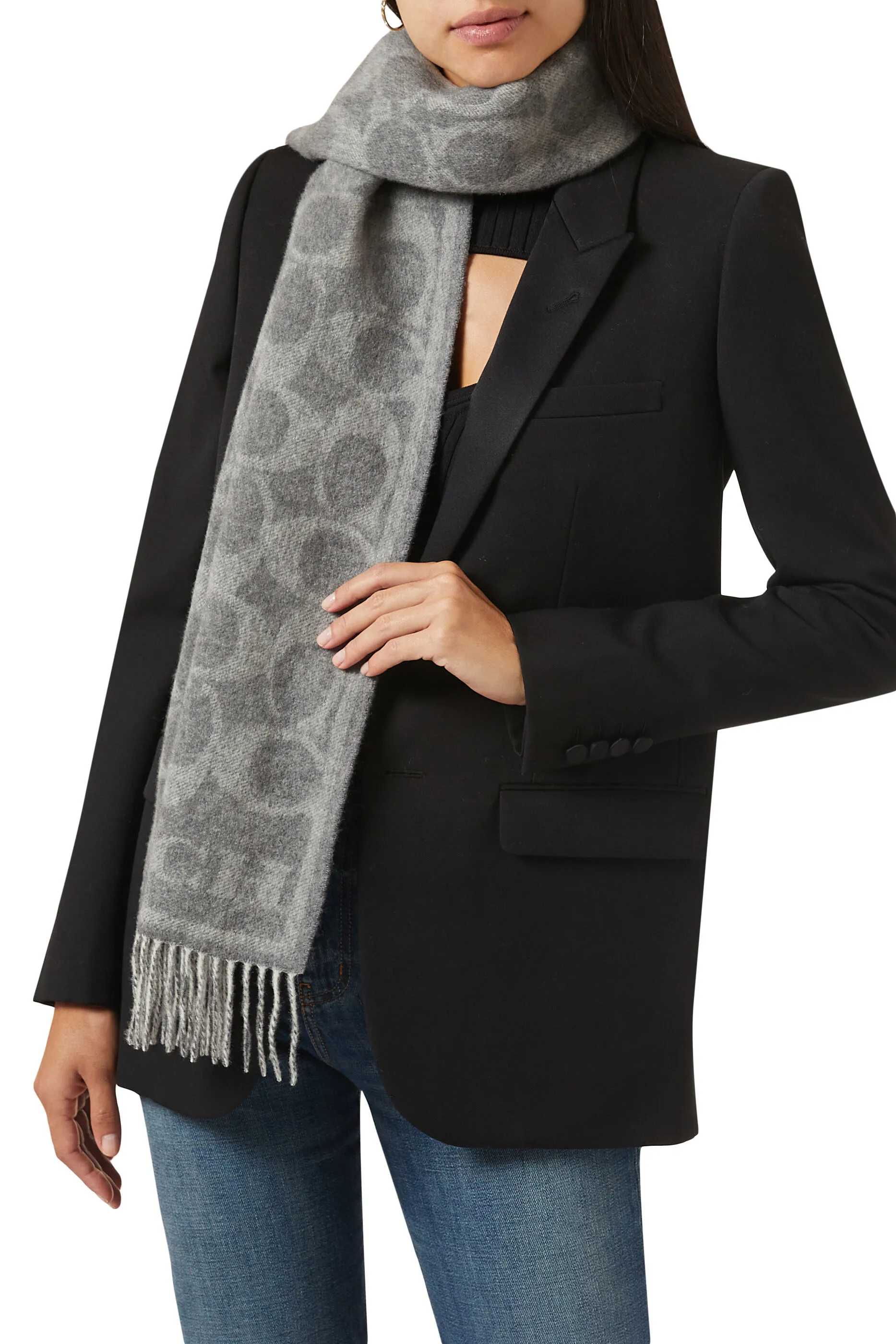 Coach Reversible Cashmere Scarf