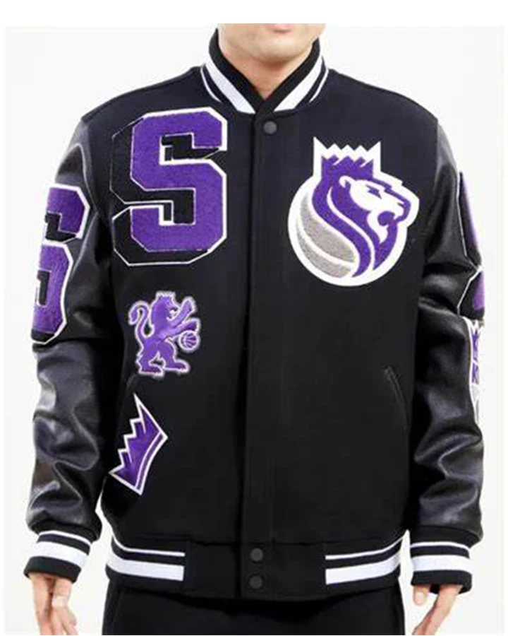 Cooper Sacramento Kings Black Wool Jacket - William Jacket