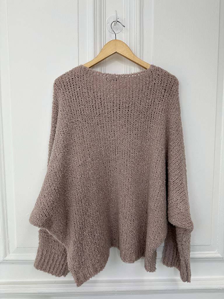 Daisy Boucle Knit - Dusky Pink