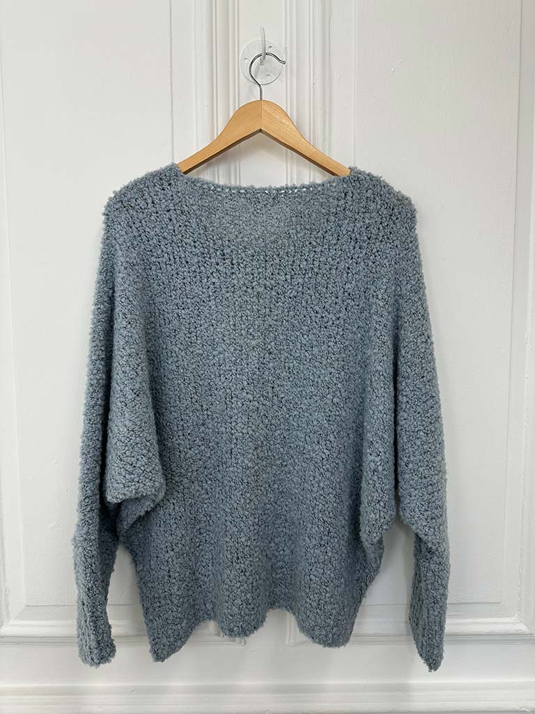 Daisy Boucle Knit - Powder Blue