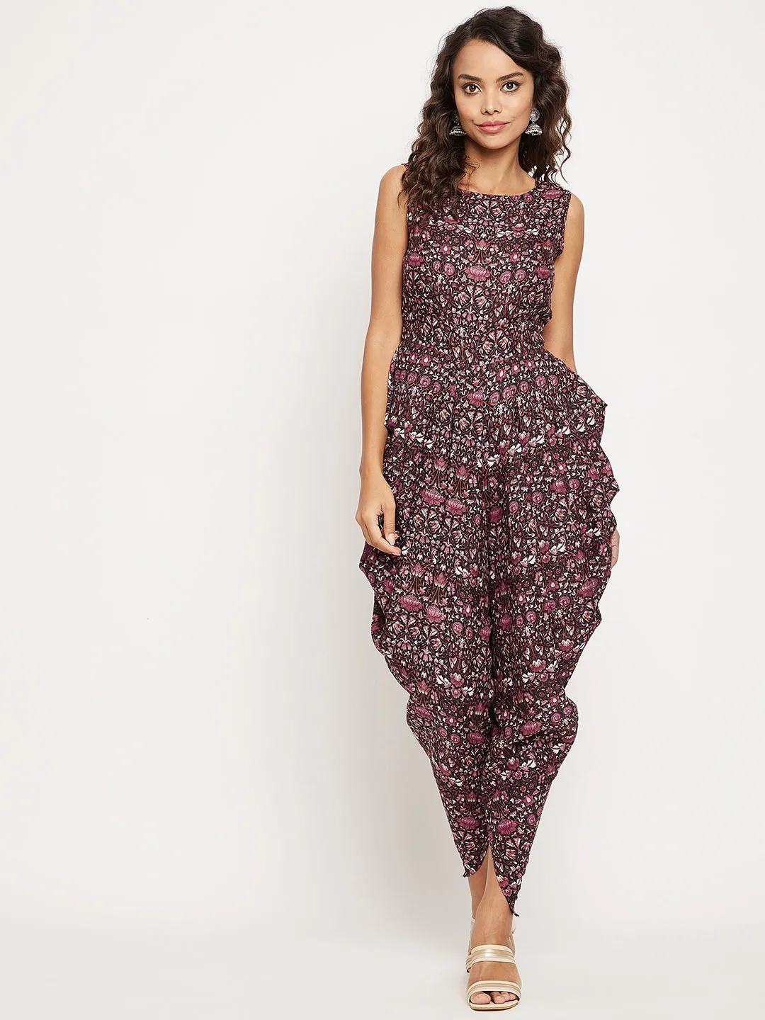 Elasticated Ethnic Dhoti Jumpsuit