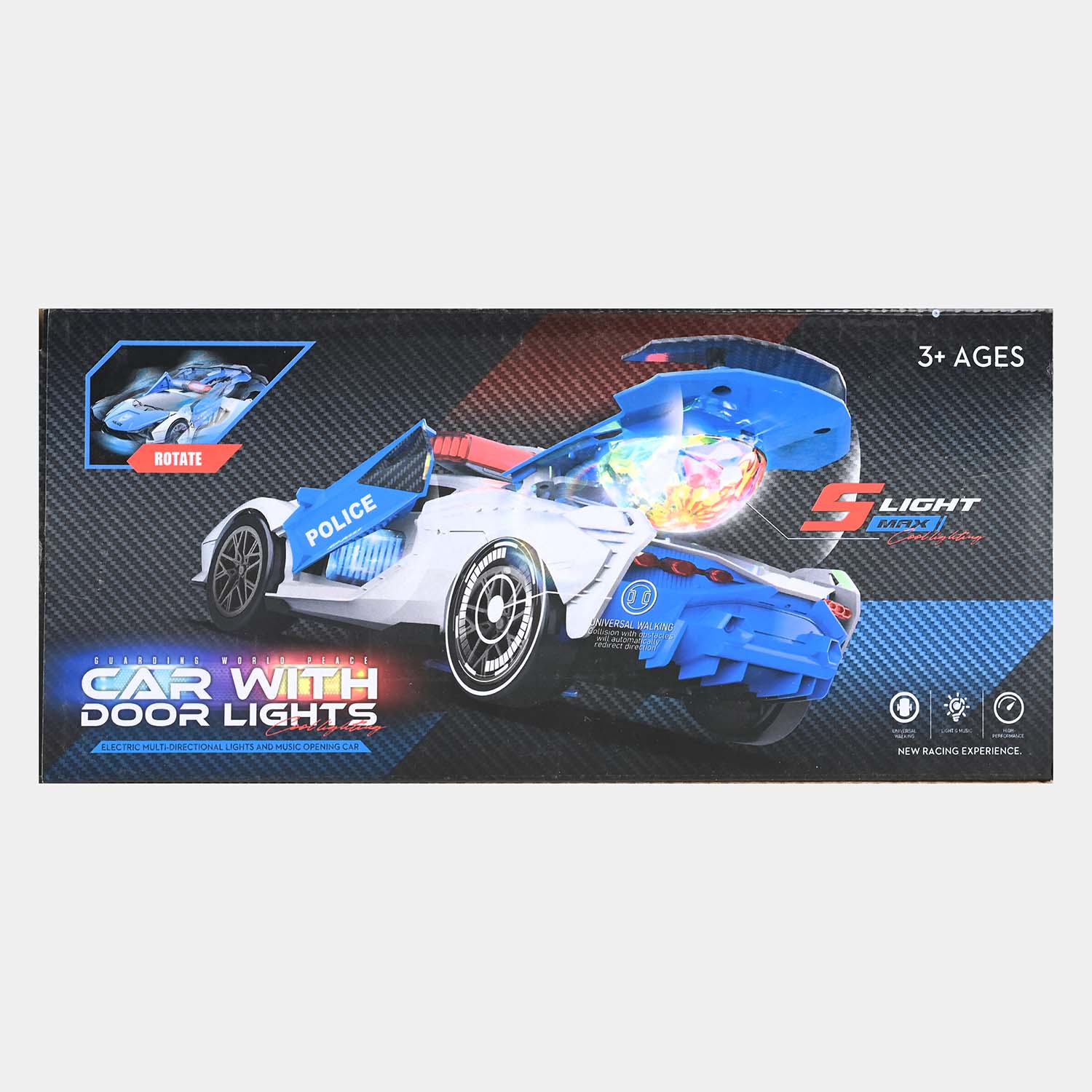 Electric Light & Musical Police Car Toy