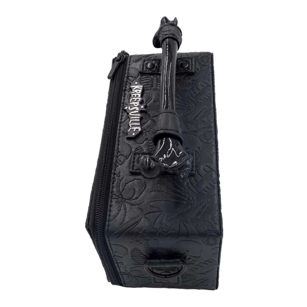 Embossed Skull Coffin Purse