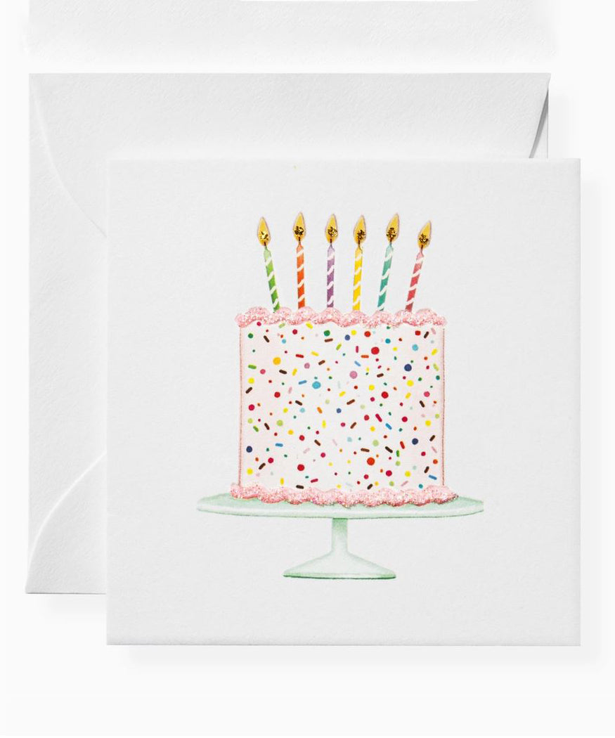 Enclosure Card - Happy Birthday Cake