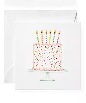 Enclosure Card - Happy Birthday Cake