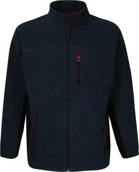 Espionage Bonded Rib Fleece Jacket - Navy