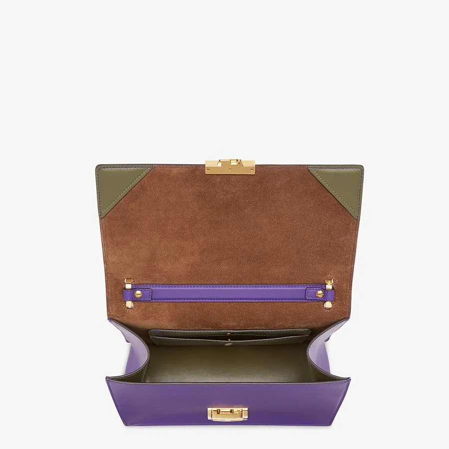 Fendi Kan U Leather Bag Purple