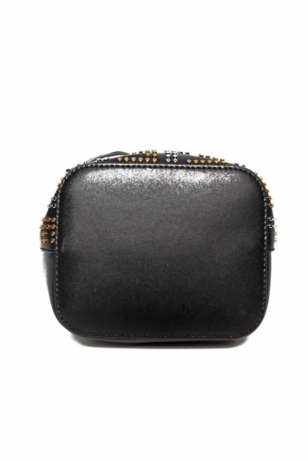 Fendi Zucca Studded Mon Tresor Crossbody Bucket Bag