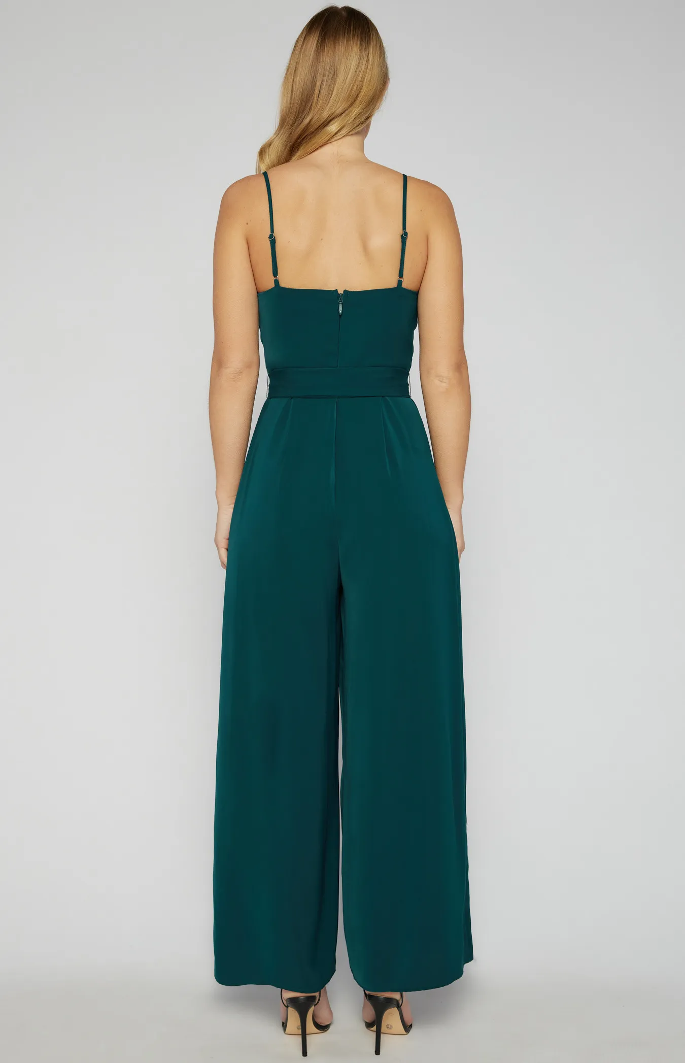 Front Pleated Detail Jumpsuit (SJP594B)